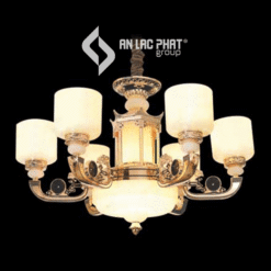 Đèn trang trí tân cổ điển bóng nến chao đá Euroto C-94/6