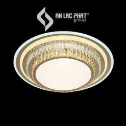 Đèn tròn ốp trần phòng khách pha lê đổi màu Euroto ML-8484