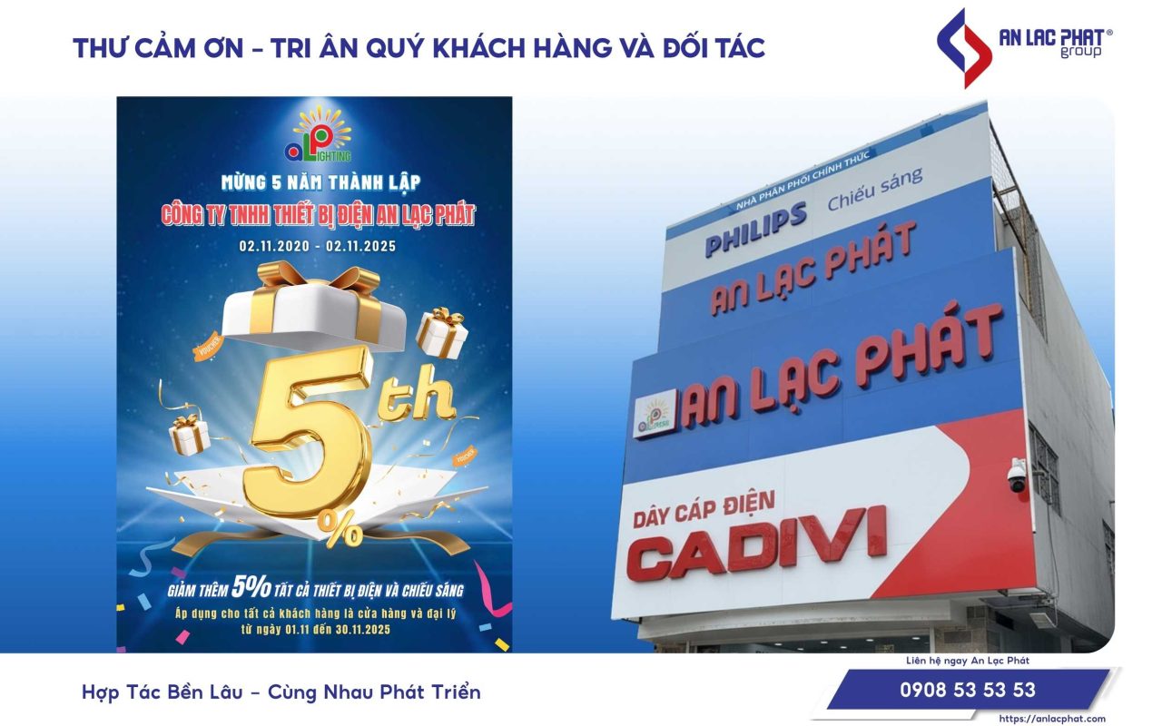 MỪNG SINH NHẬT 5 NĂM AN LẠC PHÁT ĐÀ NẴNG - GIẢM NGAY 5%