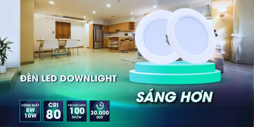 Đèn led âm trần banner